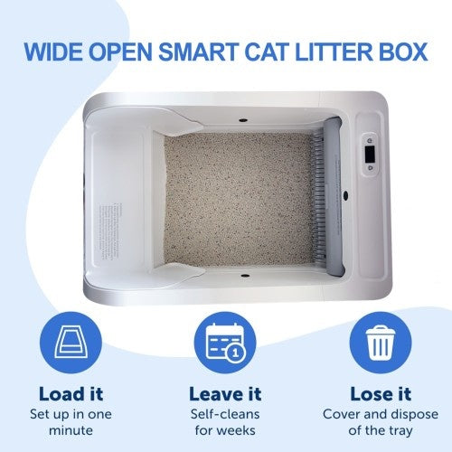 The Smart Litter Box Has A Wide Opening