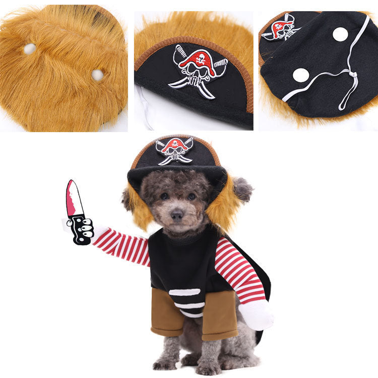 Pirates Pet Dogs Cats Halloween Costumes