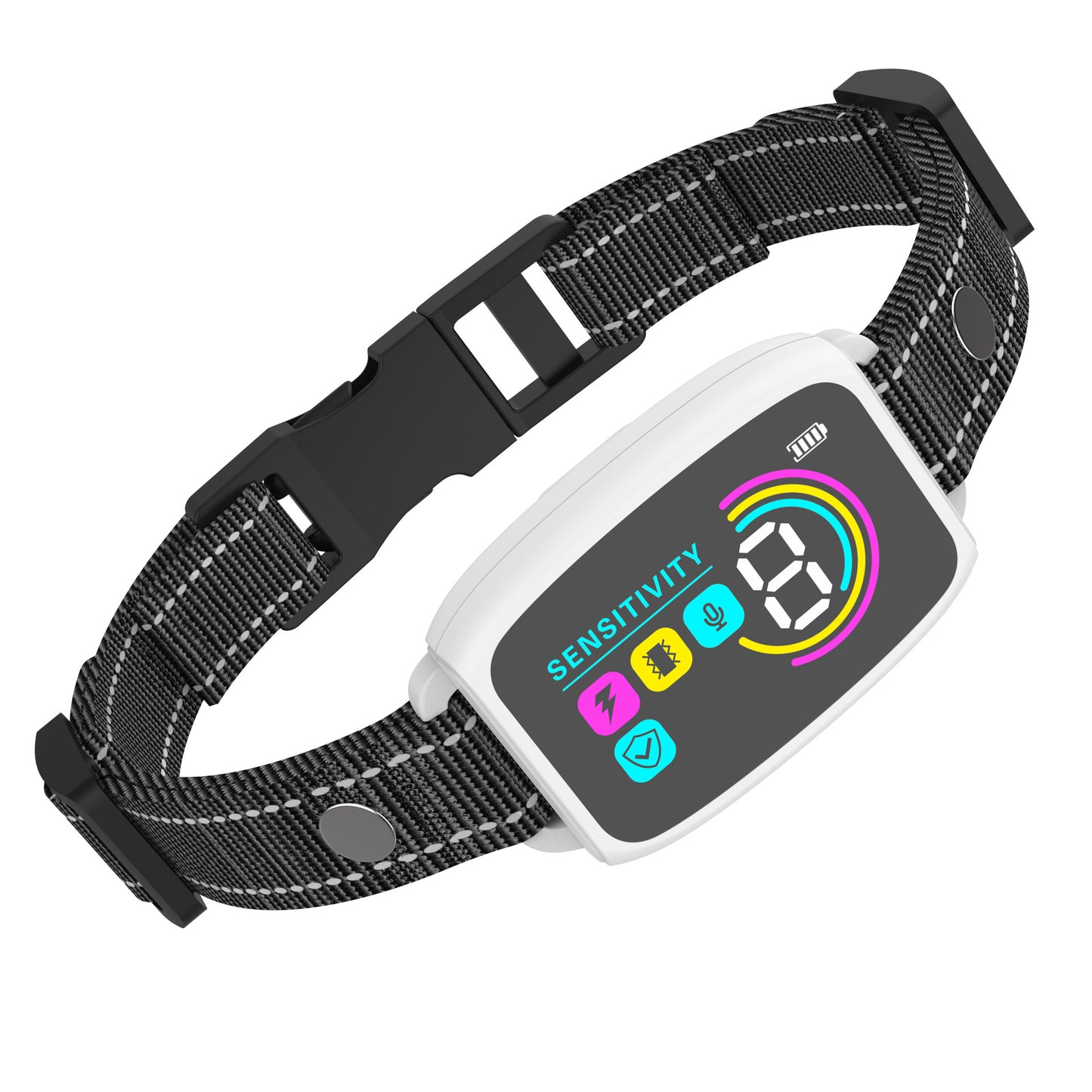 Smart Automatic Anti Barking Dog Collar Rechargeable HD Digital Display IP67 Waterproof