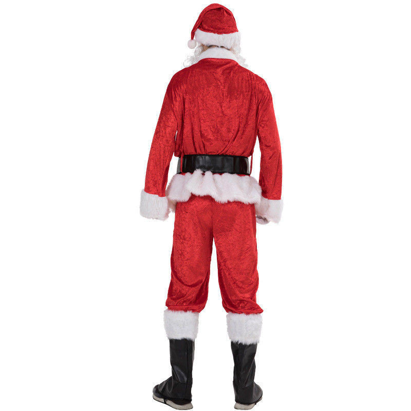 * Free Shipping Plus Size Santa Claus Costume For Adults Men Women Christmas Cosplay