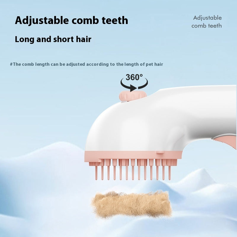 3 In 1 Pet Steam Brush Pet Cleaning Adjustable Comb Hair Removal Grooming Supplies
