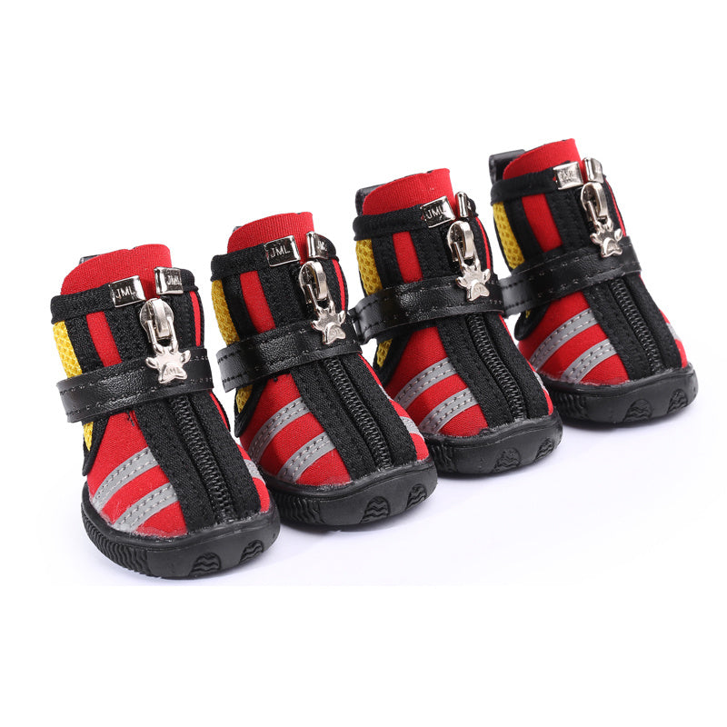 Camel Sports Style Indoor And Outdoor Pet Shoes Diving Fabric Dog Running Shoes