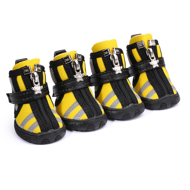 Camel Sports Style Indoor And Outdoor Pet Shoes Diving Fabric Dog Running Shoes