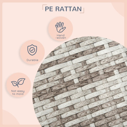 The Rattan Waterproof Dog House Outdoors With A Canopy