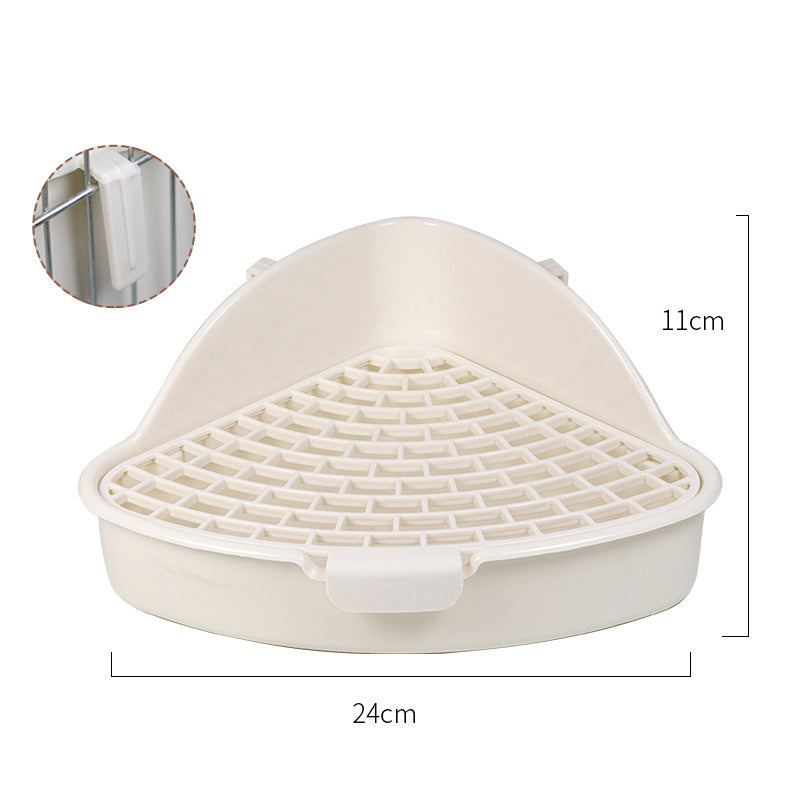 Rabbit Litter Box Bunny Corner Toilet Box Potty For Hamster Guinea Pig Ferret