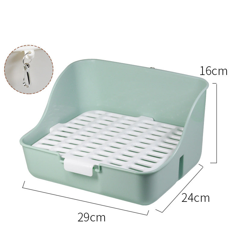 Rabbit Litter Box Bunny Corner Toilet Box Potty For Hamster Guinea Pig Ferret