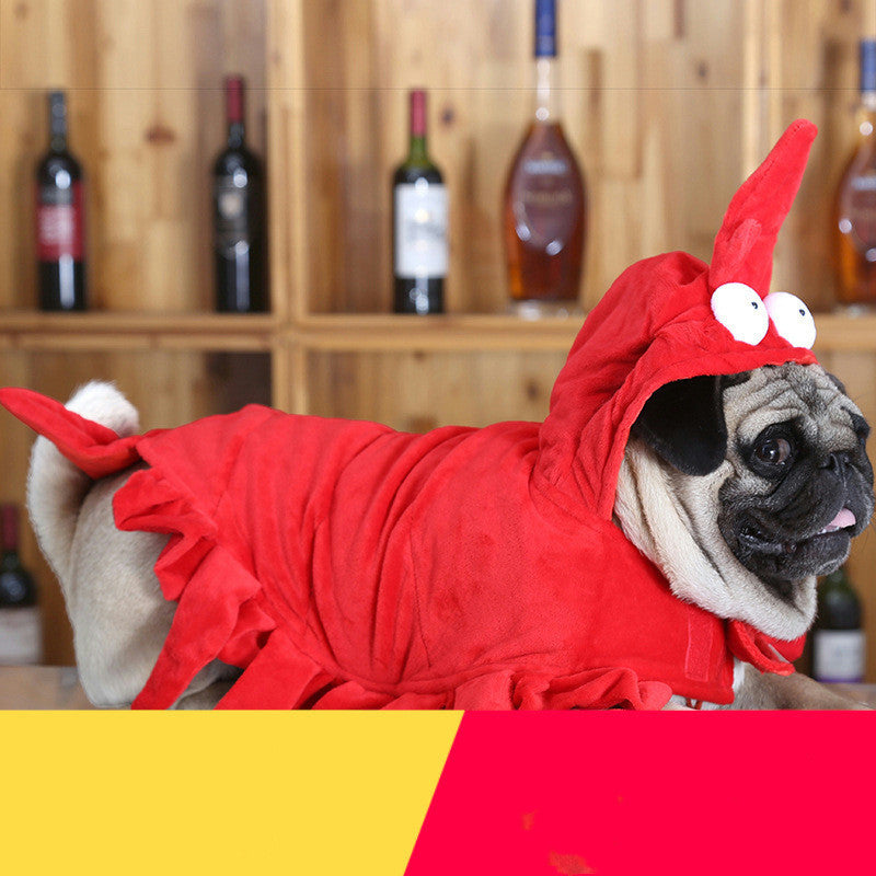 Halloween clothes red Aussie dragon pet clothes