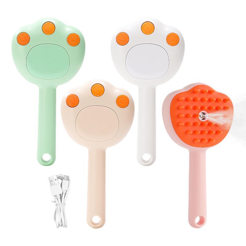 Steamy Brush Electric Sprayer For Massage Pet Grooming Tool Shedding