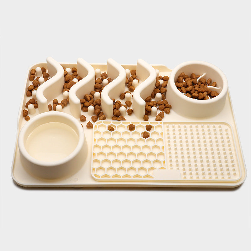 Dog Silicone Licking Pad Mat Silicone Smelling Mat Multifunctional Food Bowl