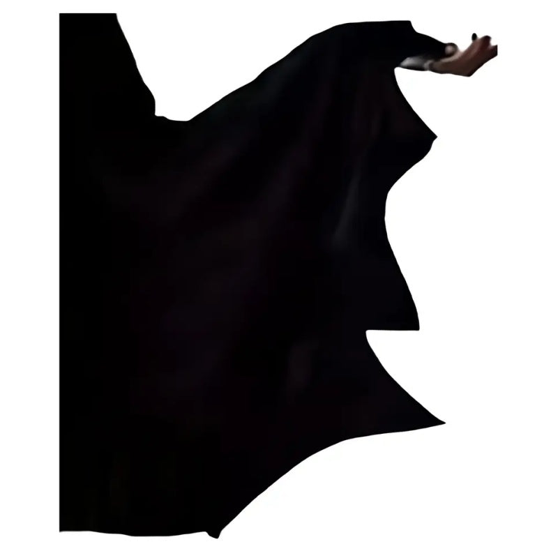 Black Costume Womens Gothic Witch Bat Sleeve Dress Halloween Cosplay Vintage Carnival Party Outfit