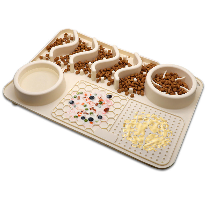 Dog Silicone Licking Pad Mat Silicone Smelling Mat Multifunctional Food Bowl