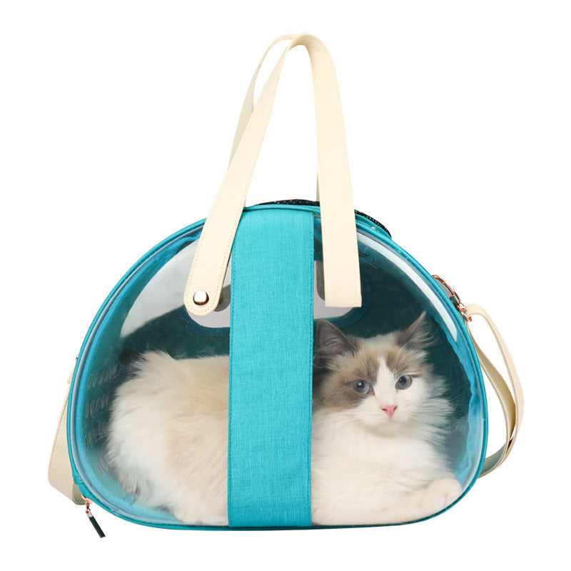 Double Fish Transparent Dog Bag Puppy Cat Cane Backpack Access *FREE SHIPPING