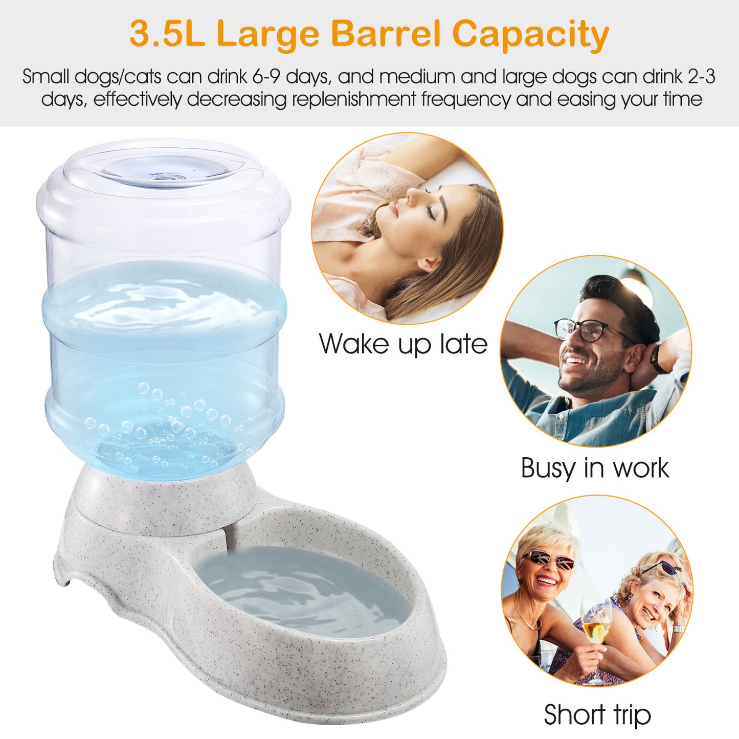 3.5L 1Gal Pet Water Dispenser Self-Dispensing Gravity