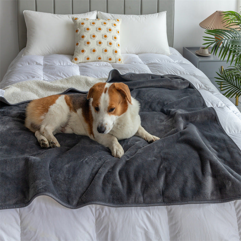 *Free Shipping Lambswool Pet Waterproof Blanket Urine Pad Reusable Washable