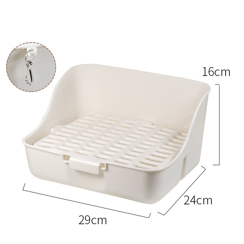 Rabbit Litter Box Bunny Corner Toilet Box Potty For Hamster Guinea Pig Ferret