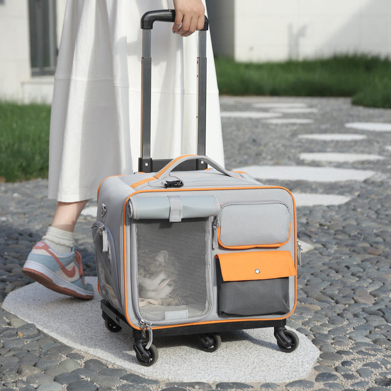 Going Out Pet Trolley Bag Anti-stress Cat Backpack