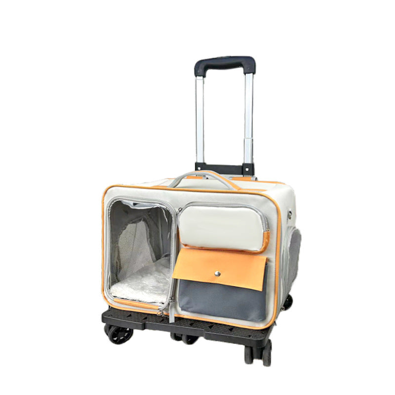Going Out Pet Trolley Bag Anti-stress Cat Backpack