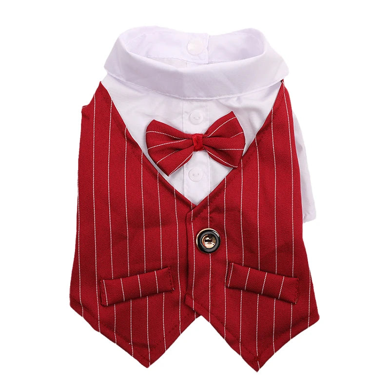 Handsome Cat Dog Suit Clothing for Cats Small Dogs Wedding Birthday *Free Shipping