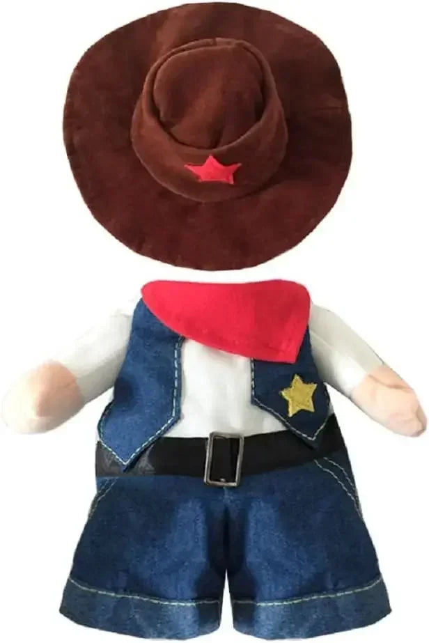 Funny Pet Halloween Costume Cowboy Clothes