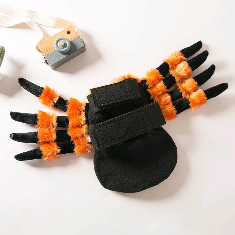 Pet Halloween Cute Red Eyed Spider Chest Back Transformation Costume *Free Shipping