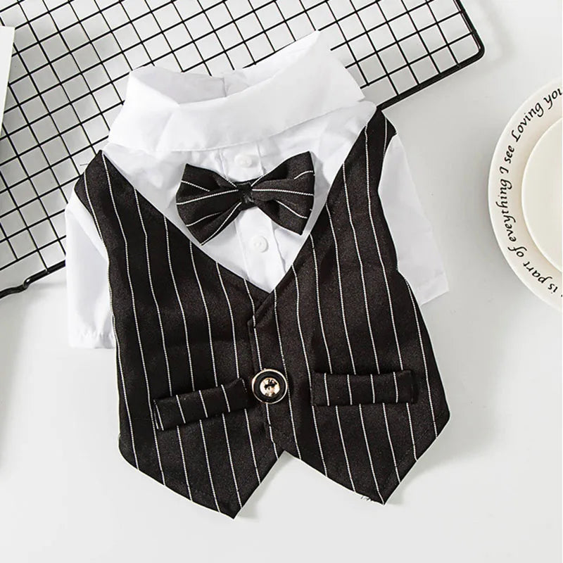 Handsome Cat Dog Suit Clothing for Cats Small Dogs Wedding Birthday *Free Shipping