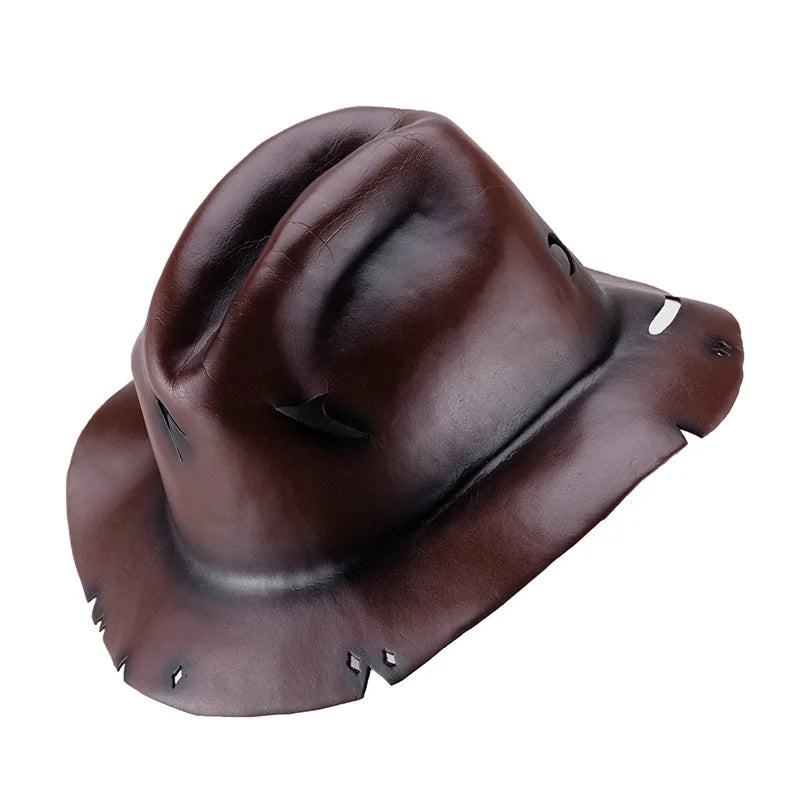 Freddy Cosplay Adult Sweater Red Striped Knitting Top Coat Hat Mask Costume *Free Shipping