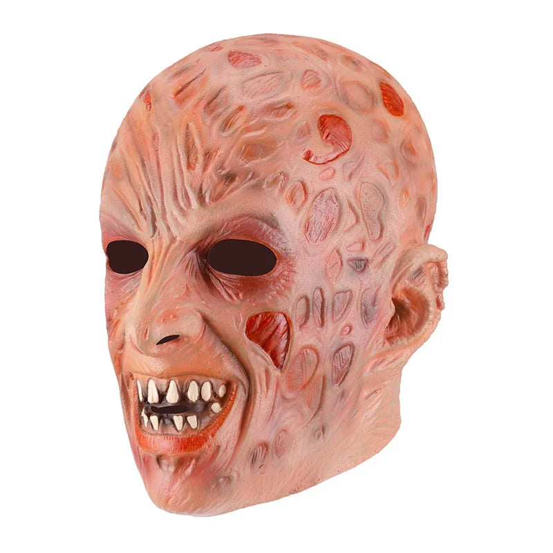 Freddy Cosplay Adult Sweater Red Striped Knitting Top Coat Hat Mask Costume *Free Shipping