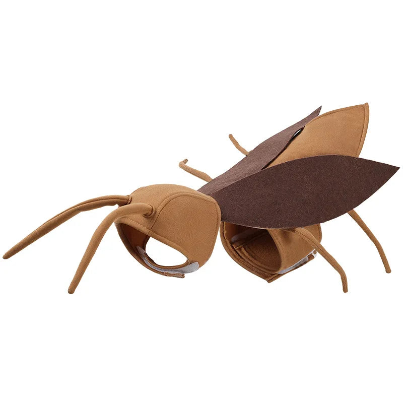 1pc Pet Transformation Costumes for Halloween Go Out and Be Funny Dog Cockroach and Cute Cat Outfits Dacron Gift