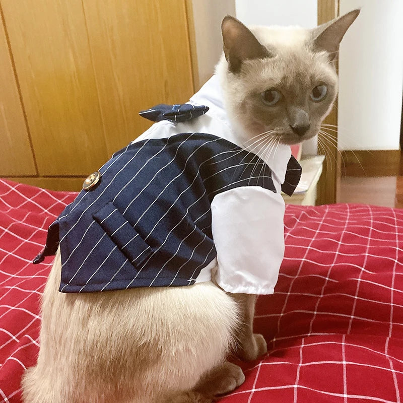 Handsome Cat Dog Suit Clothing for Cats Small Dogs Wedding Birthday *Free Shipping