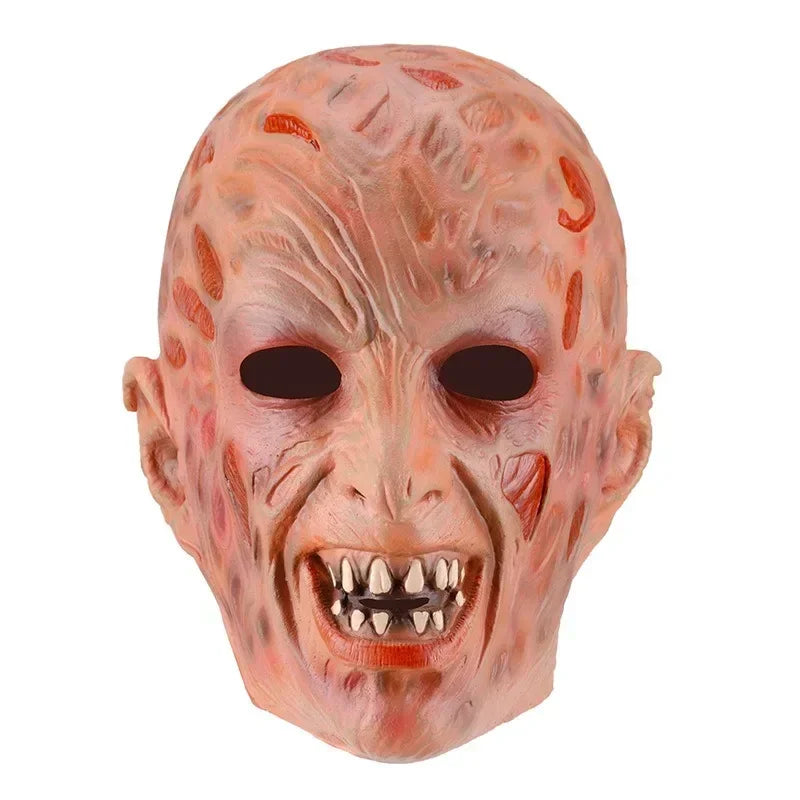 Freddy Cosplay Adult Sweater Red Striped Knitting Top Coat Hat Mask Costume *Free Shipping