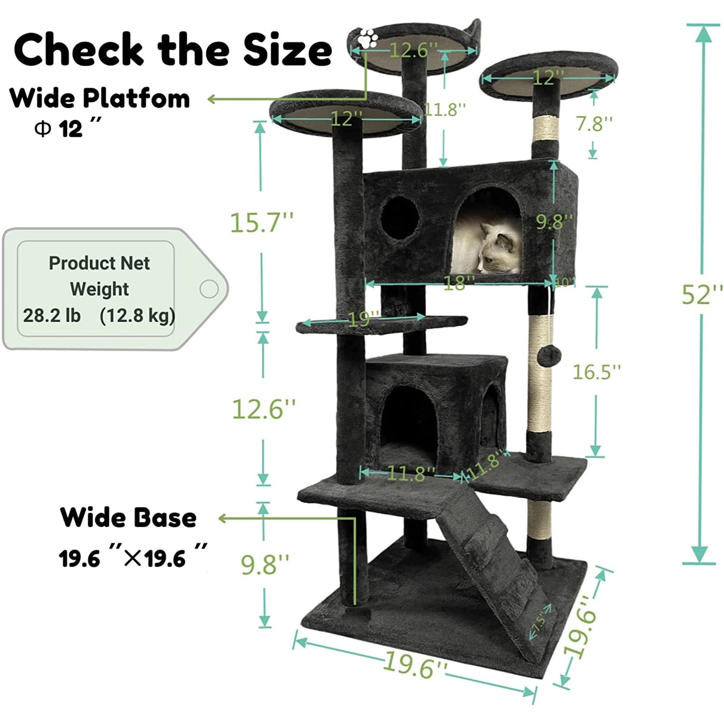 Pet SuppliesCat ToysCat Climbing Frame Scratching BoardCat TreeCat NestCat Hammock