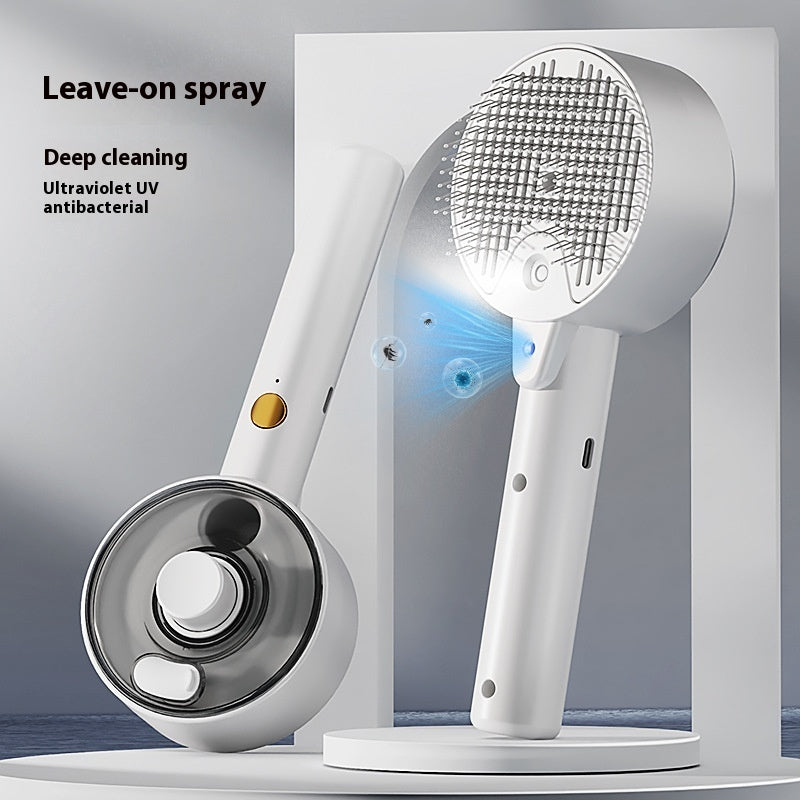 Animal Hair Remover Brush Dog And Cat Steam Brush Pet Self Cleaning Grooming