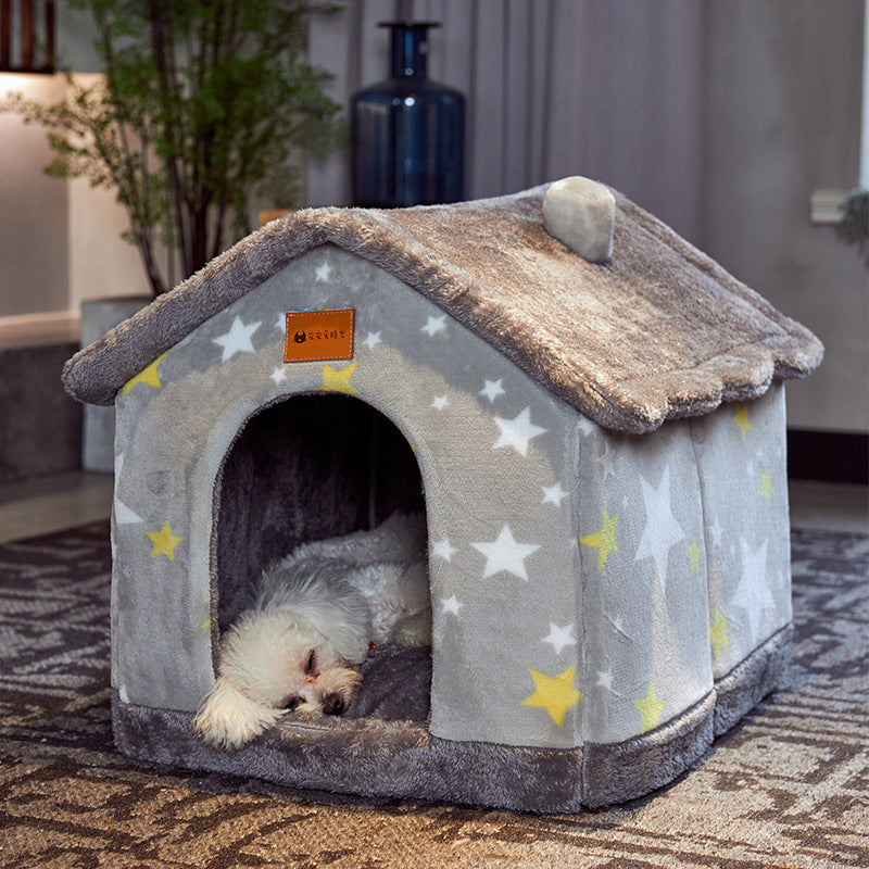 Foldable Pet Bed Winter Sofa Pets Supplies