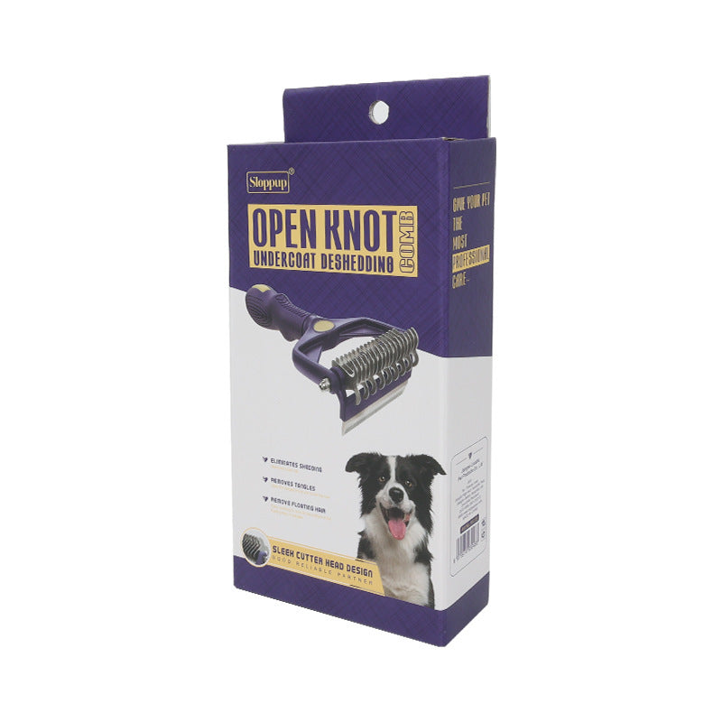 Pet Dog Cat Multi-functional Knot Untying Comb Beauty Cleaning Float Hair Cleaning Hair Knife