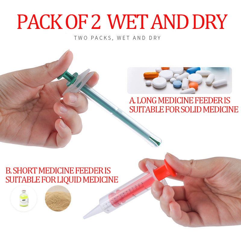 2 Pcs Cat Pill Shooter Pet Piller Tool For Small Animal