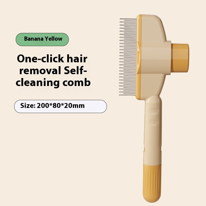 Professional Pet Comb For Dogs And Cats With Release Button Durable Grooming