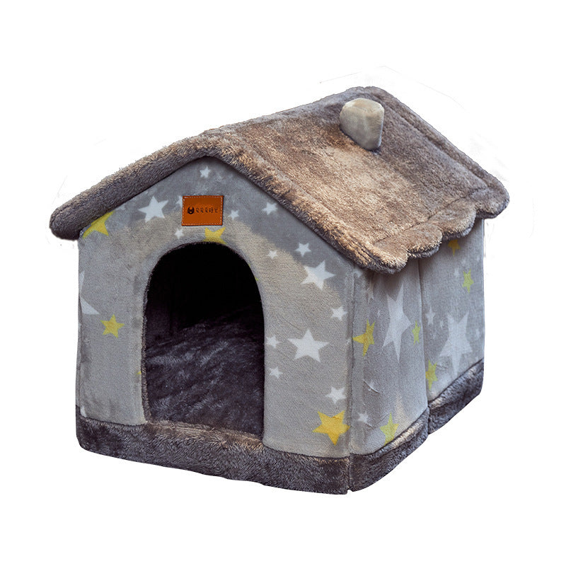 Foldable Pet Bed Winter Sofa Pets Supplies