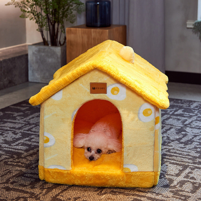 Foldable Pet Bed Winter Sofa Pets Supplies