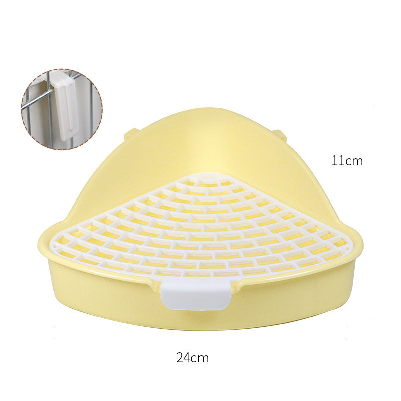 Rabbit Litter Box Bunny Corner Toilet Box Potty For Hamster Guinea Pig Ferret