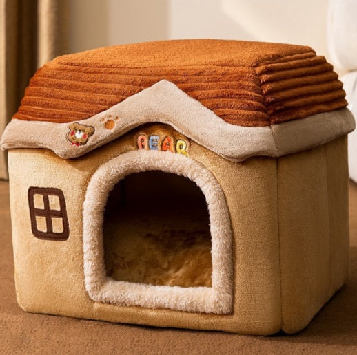Foldable Pet Bed Winter Sofa Pets Supplies