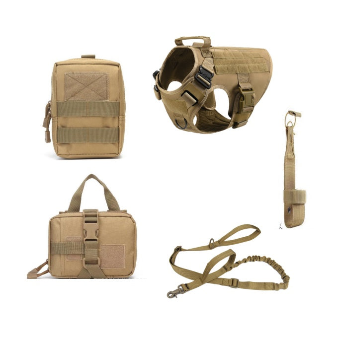 Tactical Dog Harness Pet K9 Training Vest Dog Harness And Leash Set For All Breeds Dogs