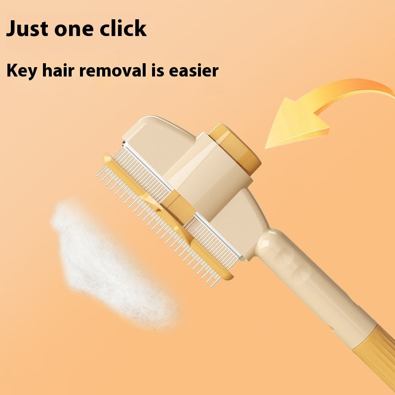 Professional Pet Comb For Dogs And Cats With Release Button Durable Grooming