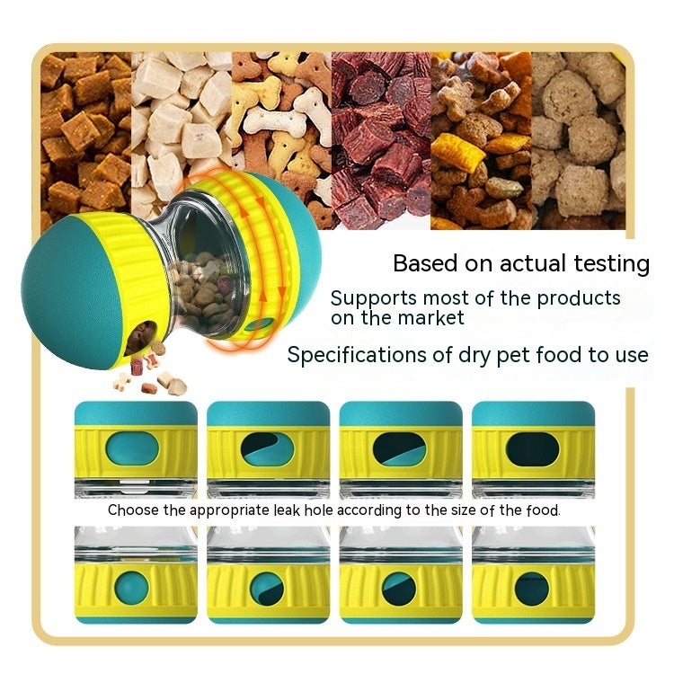 Food Dispensing Dog Toy Tumbler Leaky Food Ball Puzzle Toys Interactive Slowly Feeding Protect Stomach Increase Intelligence