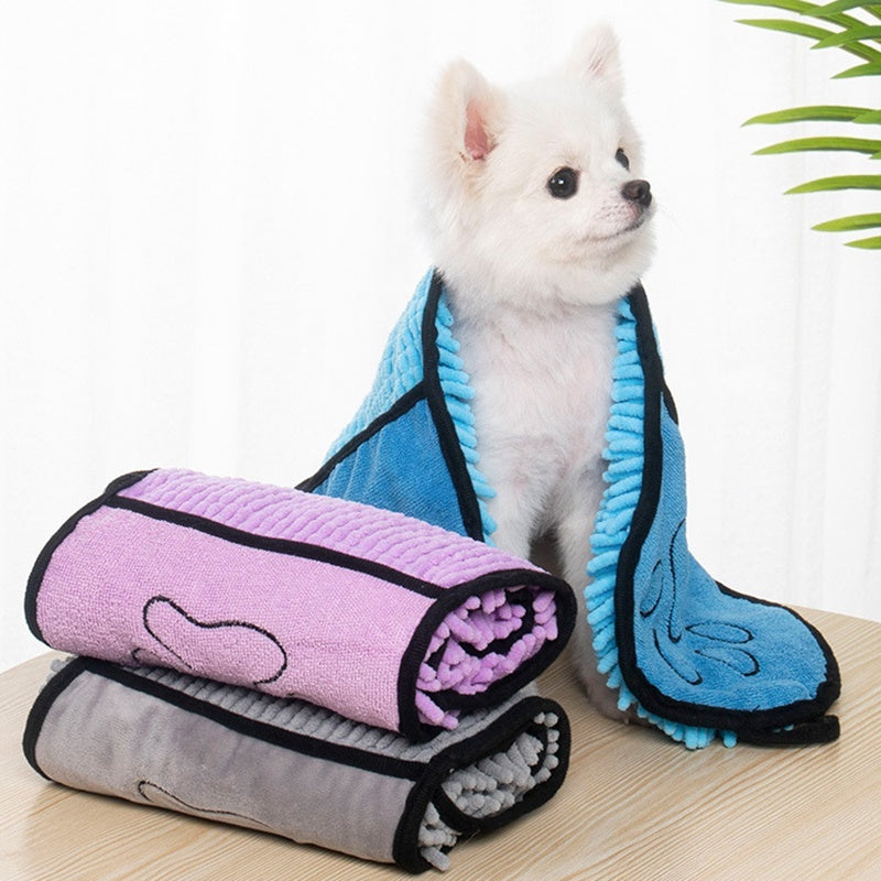 * Free Shipping Super Absorbent Dog Microfiber Bath Quick-Drying Towels Pet Products