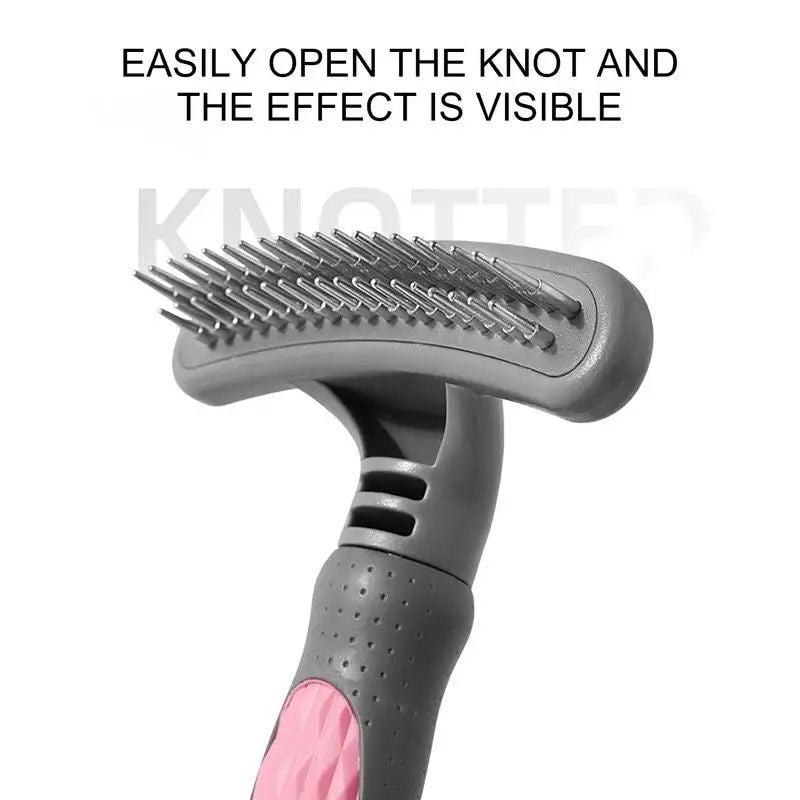 Cute Pet Grooming Comb Hair Removal Effective Rustproof Shedding