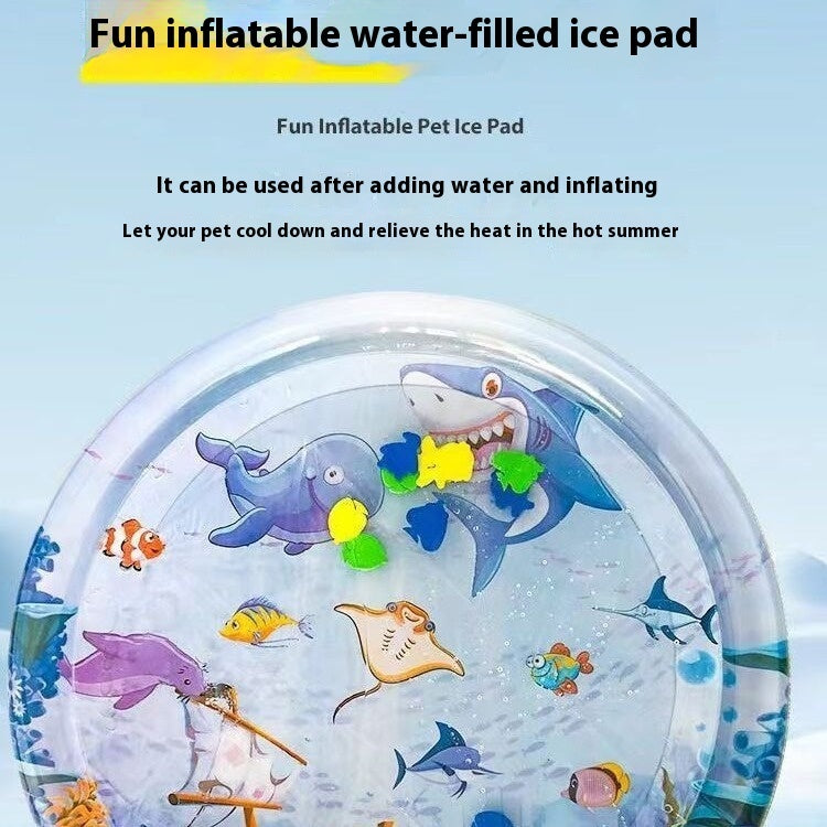 Summer Cooling Pet Water Bed Cushion Sleeping Square Mat For Pets