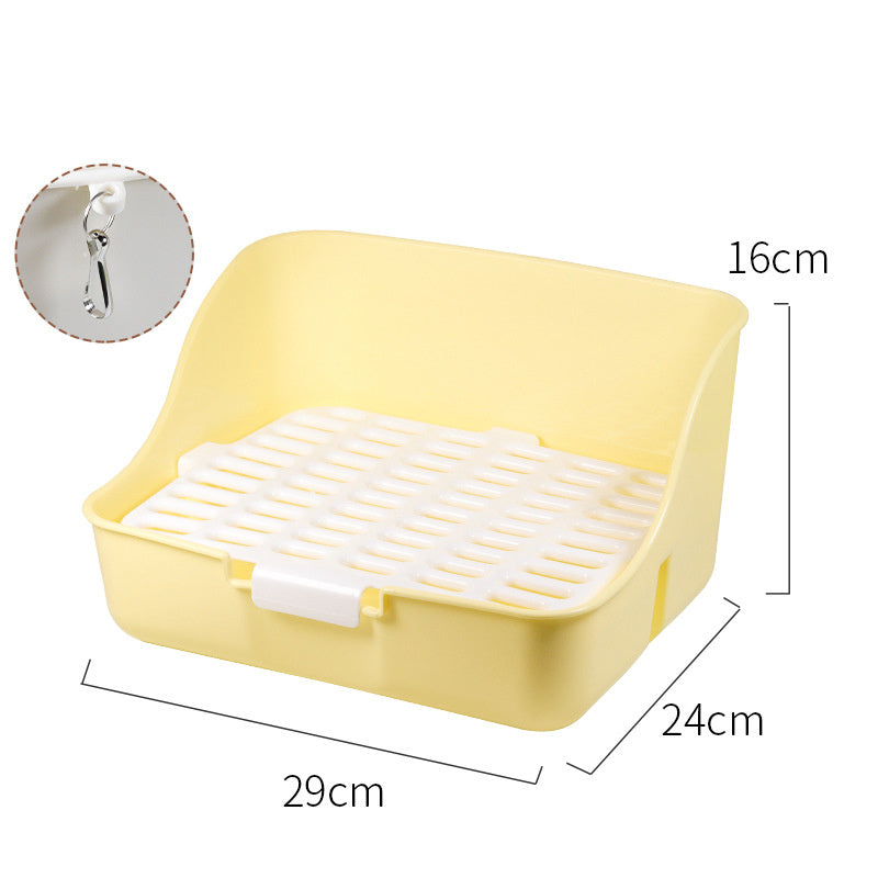 Rabbit Litter Box Bunny Corner Toilet Box Potty For Hamster Guinea Pig Ferret