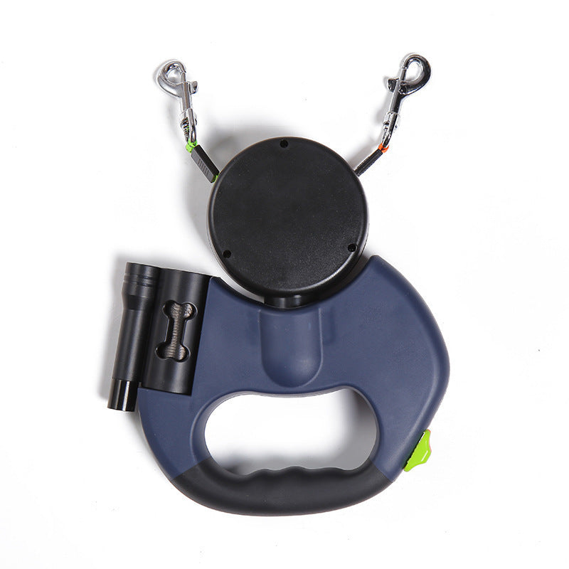 Retractable Small Pet Leash Lead 360 Swivel No Double Walking Leash With Lights *Free Shipping