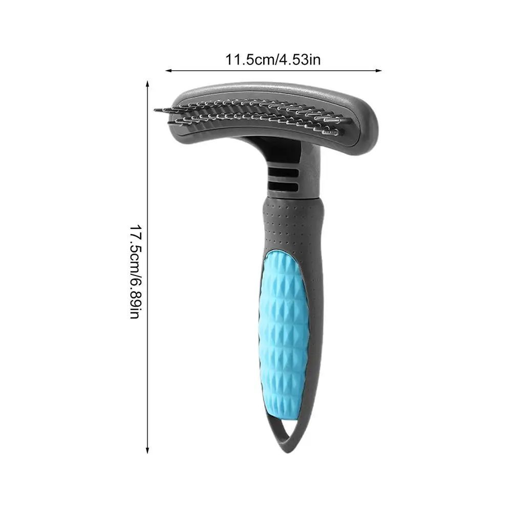 Cute Pet Grooming Comb Hair Removal Effective Rustproof Shedding