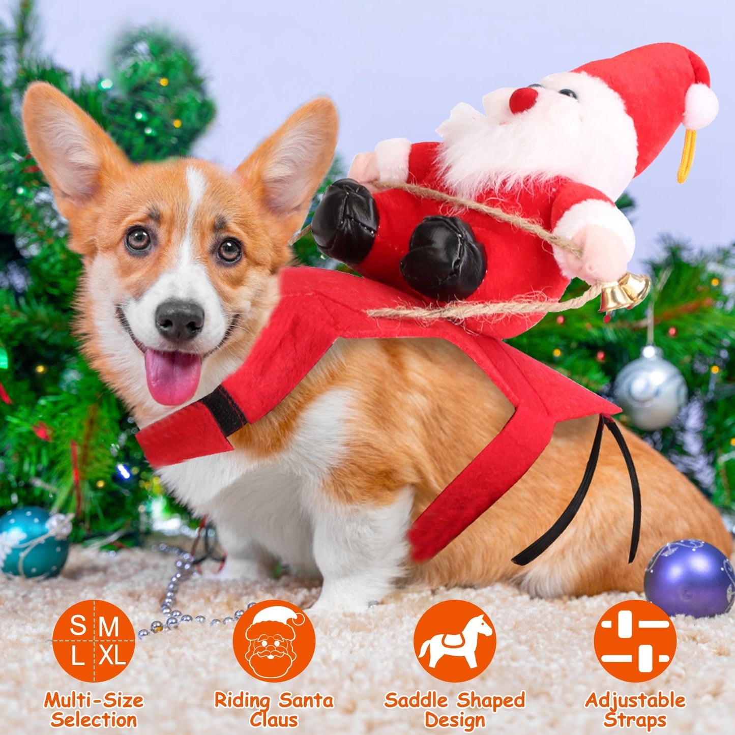 * Free Shipping S-M-L-XL Options - 1 Pc Pet Christmas Costume